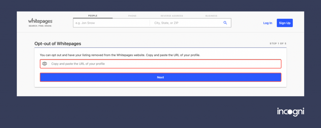 white pages opt out page white pages opt out page