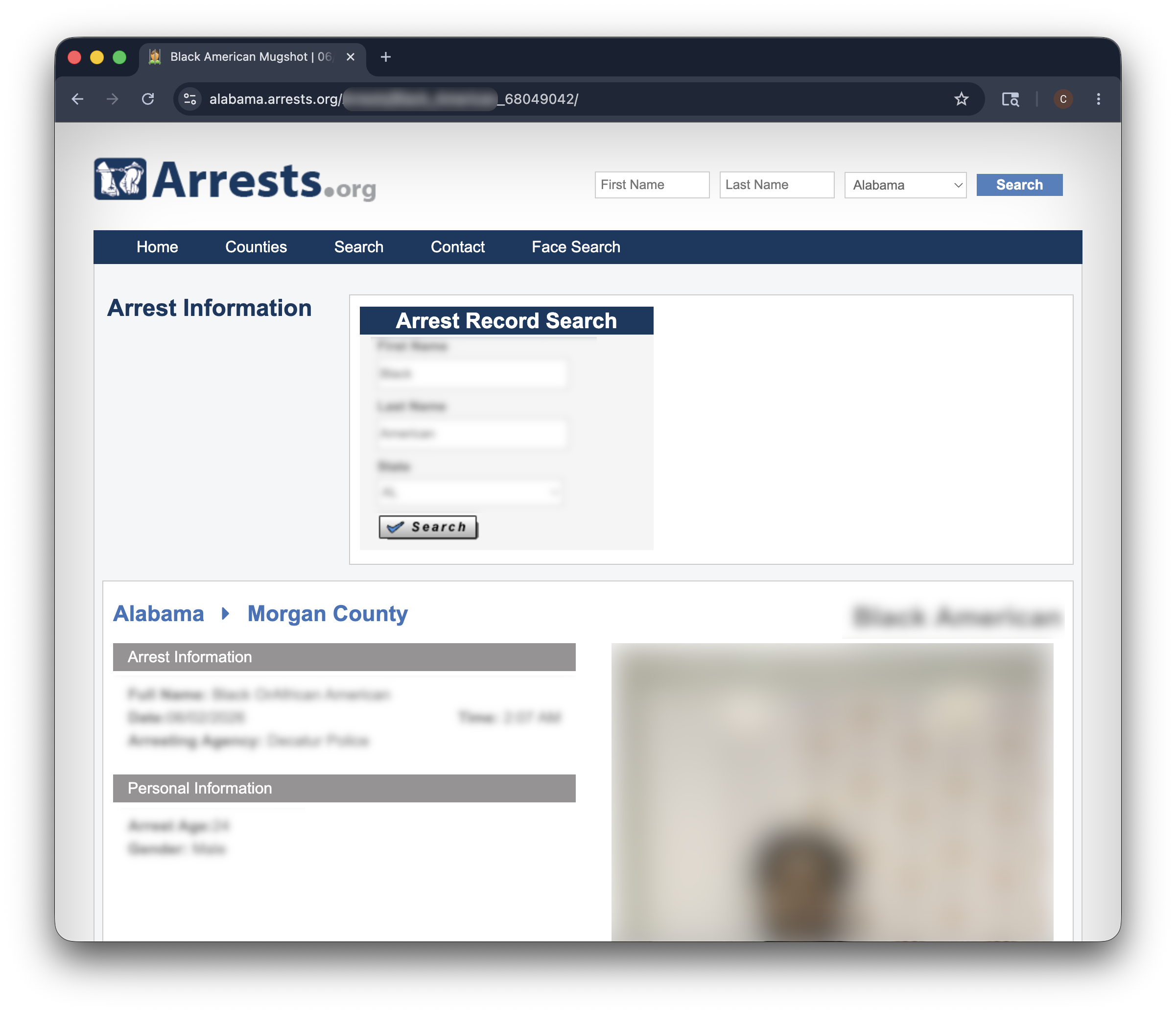 Arrest.org opt out step 2