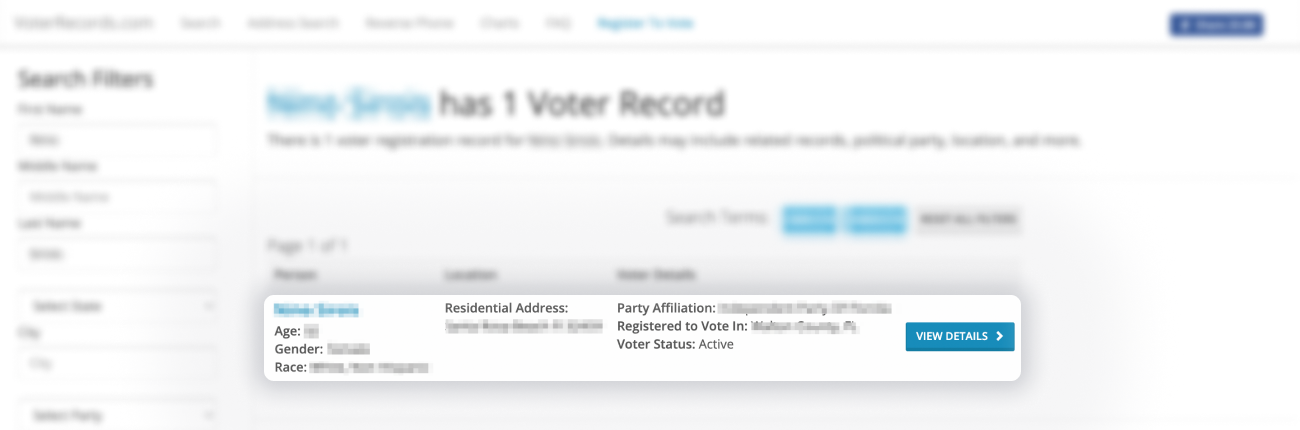 Opt out from VoterRecords step 2
