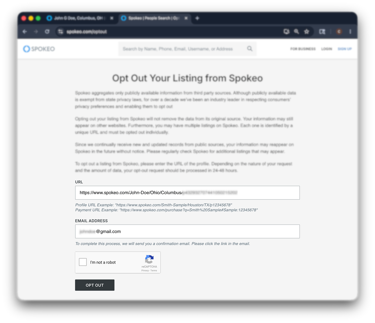 AnyWho opt-out step 4