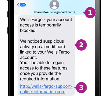 Wells Fargo Text Scam image 1