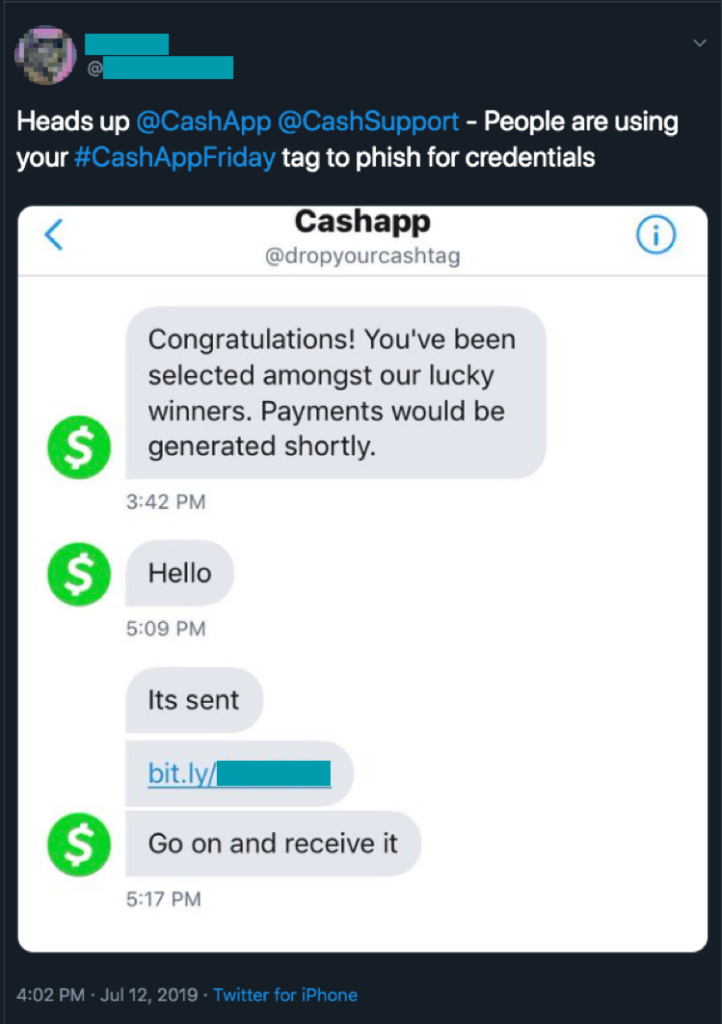 Cash app fridays - sample scam 2