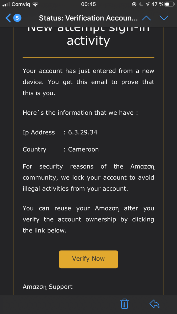 Amazon Anniversary Scam image 2