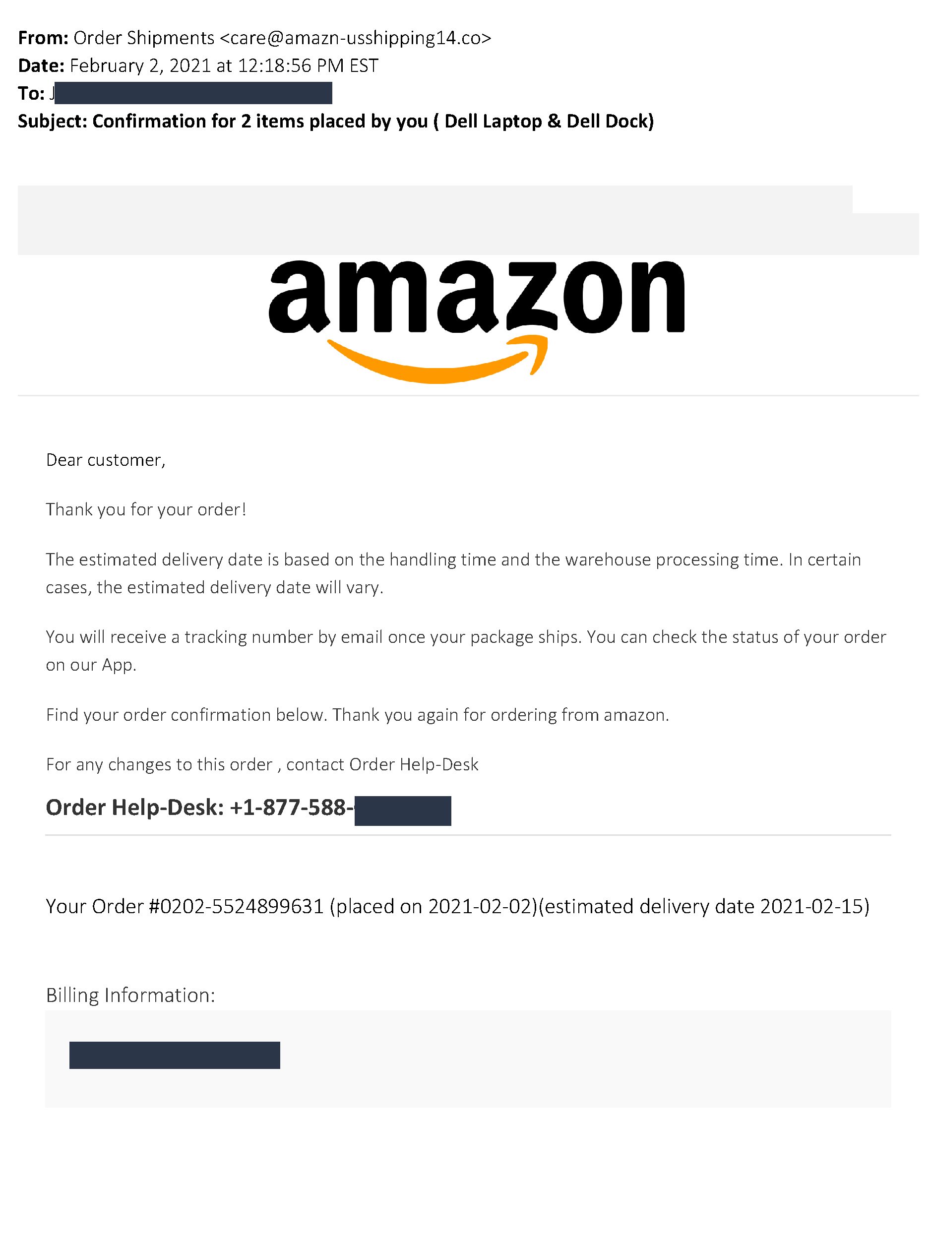 Fake Amazon Order Confirmation & Remove Your Info [2024] | Incogni