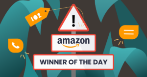 Feature image: Amazon Winner of The Day Scam