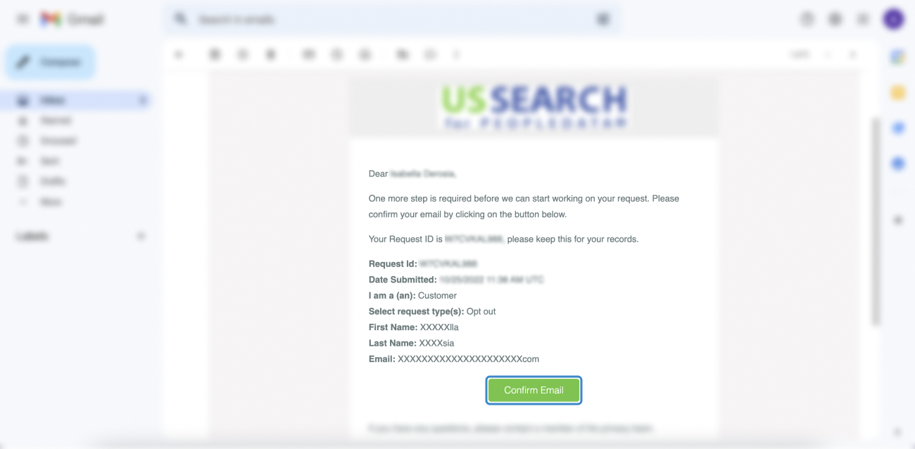 Opt out of US Search step 4
