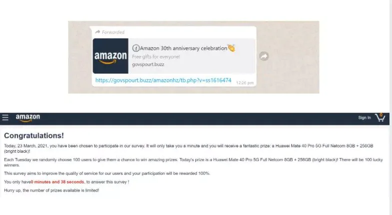 Amazon Anniversary Scam image 4