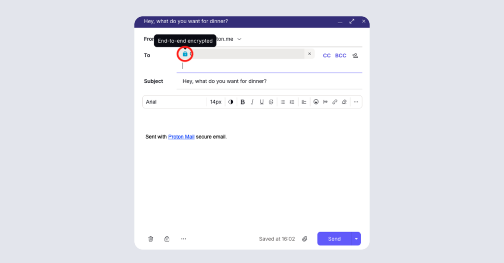 Protonmail Review: End to end encypted email to partner with padlock