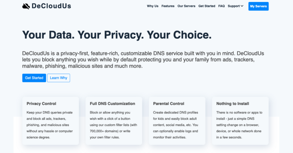 Best DNS for privacy and ad blocking: decloudus