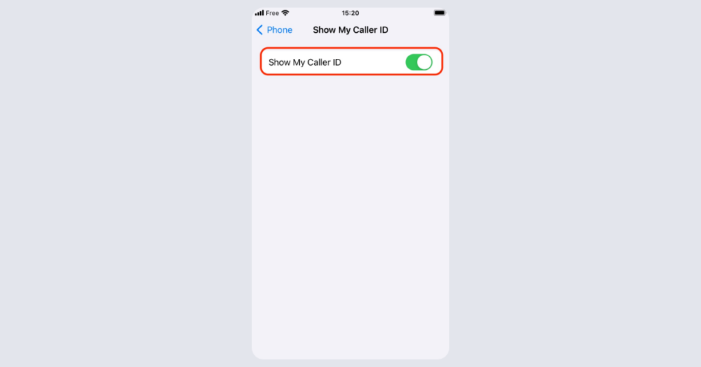 How to block “No Caller ID” on an iPhone: callerID iPhone2