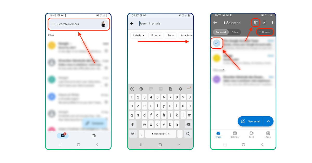 How to delete emails at once on an Android phone [2026] | Incogni