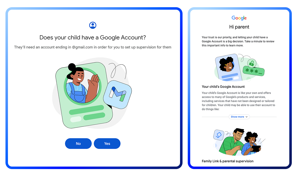 How can I create a Gmail account for my child and what are the ...
