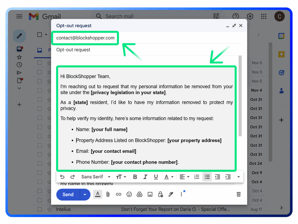 BlockShopper Opt Out step 4
