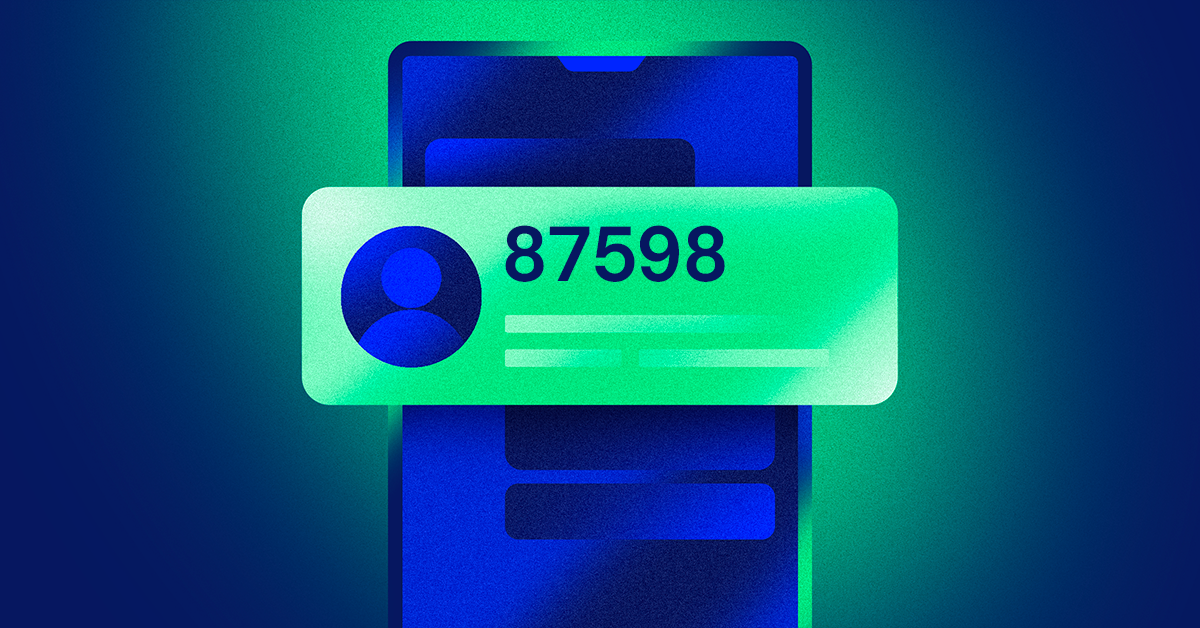 Where does the 87598 text message come from? | Incogni